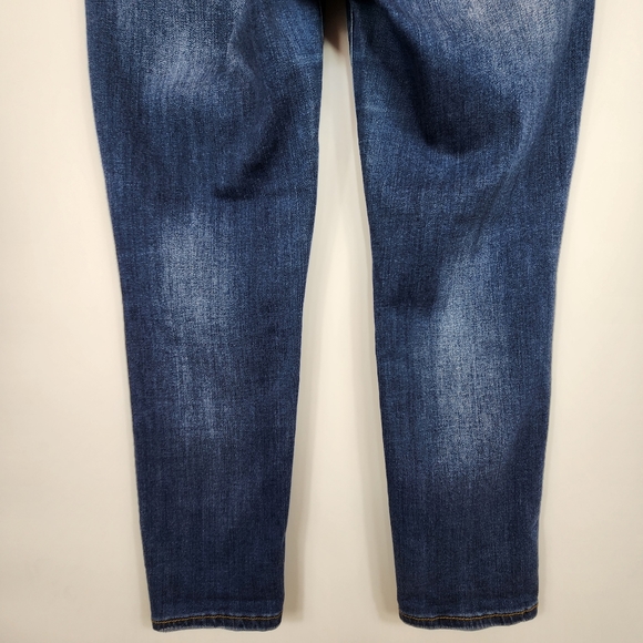 Judy Blue Relaxed Fit Angie Straight Leg Jeans Cropped Stretch Dark Wash 31 - Picture 7 of 10